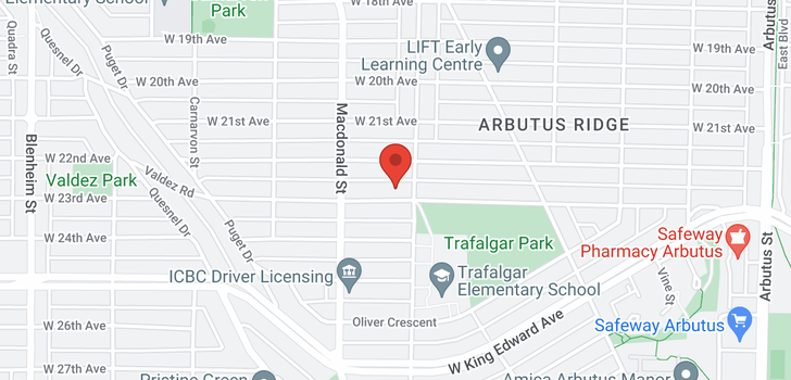 map of 2723 W 23RD AVENUE